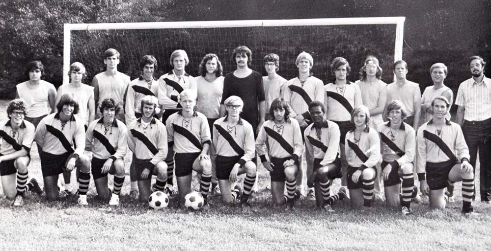 1973 Soccer Team coached by Ken Hartman